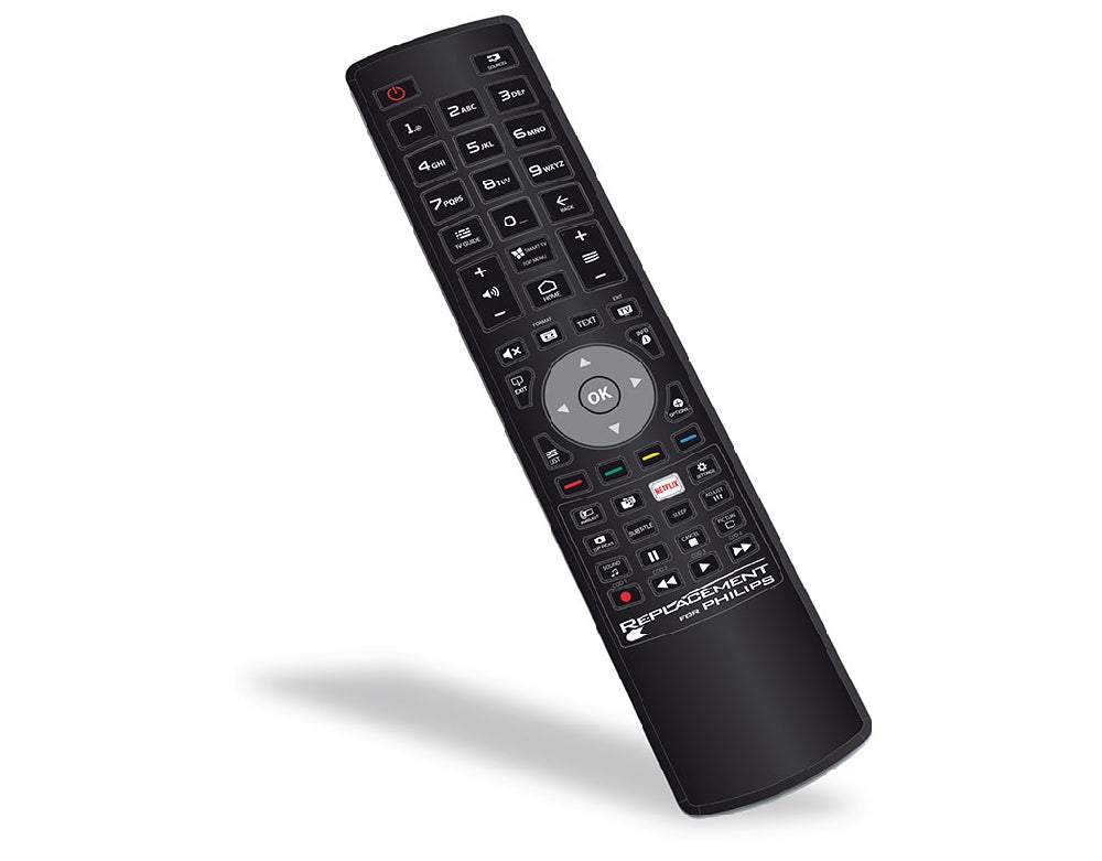 Télécommande Universelle RE-FLIX Pour TV Philips 50PUS6523/12 - Prête à L'emploi - Remplacement Original