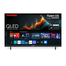 Load image into Gallery viewer, TELEFUNKEN 50″ SMART TV QLED 4K TIZEN-OS FRAMELESS SOUNDBAR