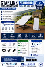 Charger l'image dans la galerie, STARLINK Standard Satellite Antenna & WiFi Router Kit (New Gen) - Tri-band