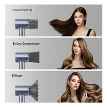 Load image into Gallery viewer, Laifen Swift Special - High Speed Hairdryer with 3 Nozzles (Silver Blue)