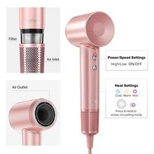 Load image into Gallery viewer, Laifen Swift Special - High Speed Hairdryer with 3 Nozzles (Pink)