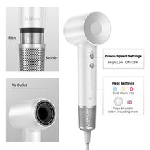 Load image into Gallery viewer, Laifen Swift Special - High Speed Hairdryer with 3 Nozzles (White)