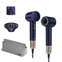 Load image into Gallery viewer, Laifen Swift Premium - High Speed Hairdryer with Attachments & Carry Case (Blue/Gold)