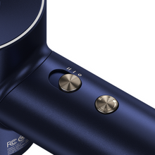 Load image into Gallery viewer, Laifen Swift Premium - High Speed Hairdryer with Attachments & Carry Case (Blue/Gold)