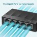 Charger l'image dans la galerie, 5-Port 10/100/1000Mbps Desktop Network Switch