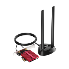 Load image into Gallery viewer, Cudy AX5400 Wi-Fi 6E Bluetooth 5.3 PCI-E Adapter