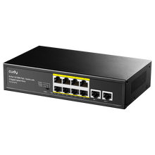 Load image into Gallery viewer, Cudy 8 Port 100M PoE+ Switch + 2 GB Uplink 120W