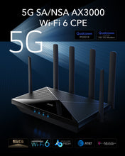 Load image into Gallery viewer, Cudy 5G SA/NSA AX3000 Wi-Fi 6 Router with Mesh / Dual Sim / WAN Failover