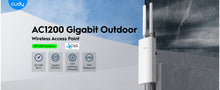 Load image into Gallery viewer, Cudy Outdoor AC1200 Gigabit PoE Wireless Access Point with Mesh (Includes PoE Injector)