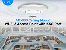 Load image into Gallery viewer, Cudy AX3000 WiFi 6 PoE Wireless Access Point with 2.5GB Port