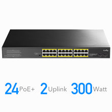 Load image into Gallery viewer, Cudy 24 Port Gigabit PoE Switch + 2 SFP 300W