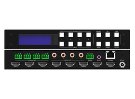 Revez 4x4 HDMI Matrix Switch (4K@60Hz, Audio Extraction/Control, HDMI 2.0)