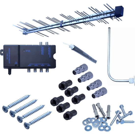Aerial Fixing Kit For Loft Mounting - Up To 4 TVs