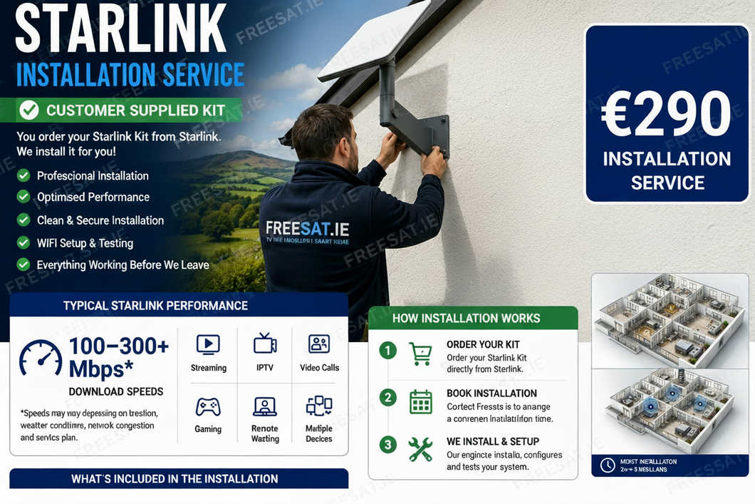 Starlink Broadband Ireland- Installation Service – Freesat.ie
