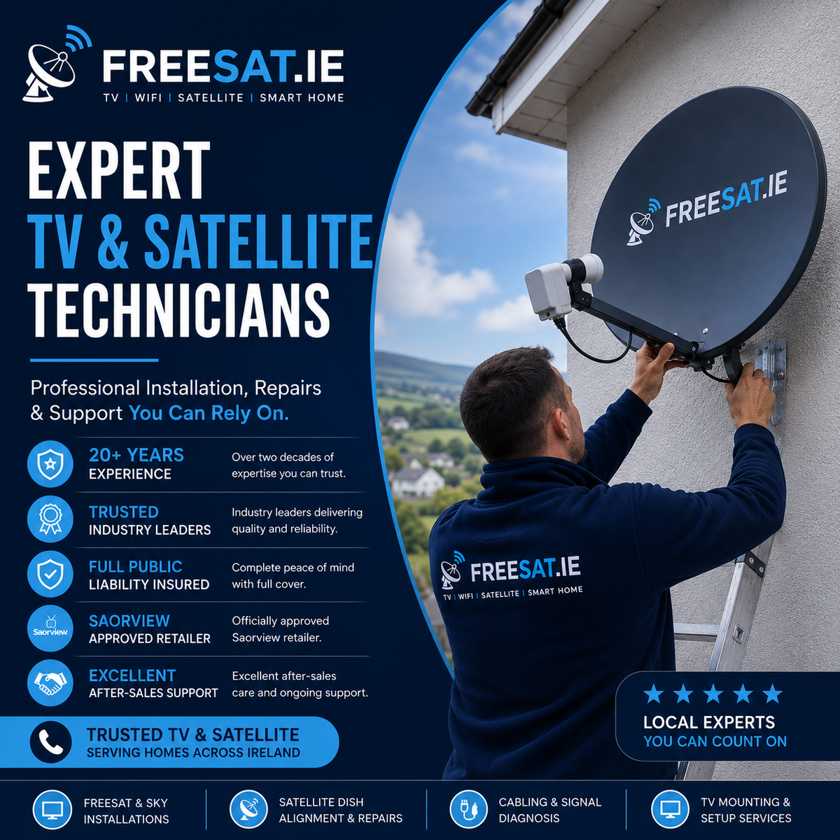 Satellite Installer Service | Freesat.ie