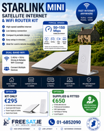 STARLINK Mini Satellite Antenna & WiFi Router Kit - Dual-band Kit
