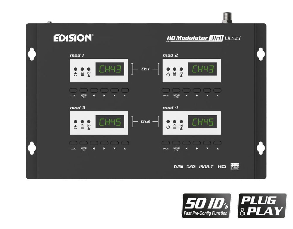 HDMI MODULATOR 3 in 1 QUAD