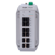 Reyee 10 Port Industrial Grade Gigabit Cloud Managed PoE+ Switch with 4 SFP Uplink, 240W