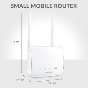 Mini 4G LTE (150 Mbps) Wi-Fi (300 Mbit/s) Router 1xLAN Port