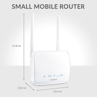 Mini 4G LTE (150 Mbps) Wi-Fi (300 Mbit/s) Router 1xLAN Port