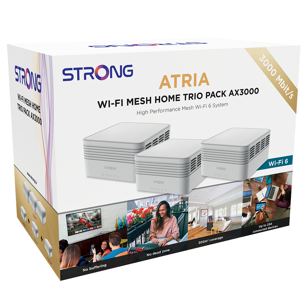 3 Pack 5000SQFT - AX3000 Whole home Wi-Fi 6 Mesh System