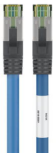 CAT 8.1 patch cable, S / FTP (PiMF), blue, 0.25 m