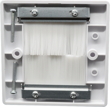 Load image into Gallery viewer, PROception - Single Gang Brush Wall Plate - White
