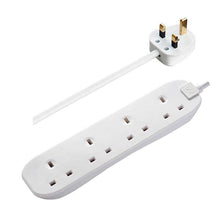 Load image into Gallery viewer, Masterplug Basics 4 Socket 1-metre 13amp Extension Lead
