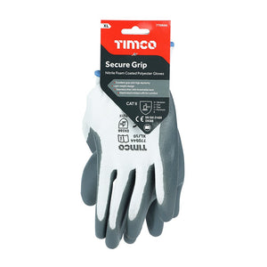 X Large - Secure Grip Gloves Lightweight Wet/Dry Grip