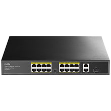 Load image into Gallery viewer, Cudy 16 Port 100M PoE+ Switch + 2 GB Uplink + SFP 200W
