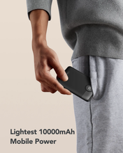 Load image into Gallery viewer, Veger 10,000mAh Powerbank, PD20W, QC3.0, LCD Display, Slimline, Built in USB C / Lightning Cables
