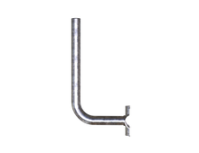 Load image into Gallery viewer, 180mm Stand off, 350mm Height Galvanised Steel Wall Mount (32mm Diameter)
