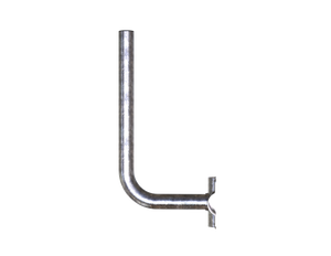 180mm Stand off, 350mm Height Galvanised Steel Wall Mount (32mm Diameter)