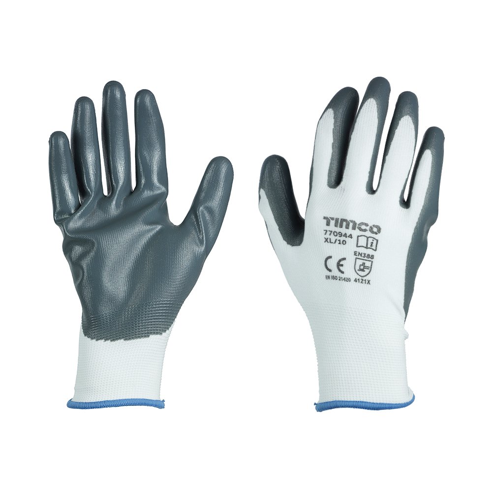 X Large - Secure Grip Gloves Lightweight Wet/Dry Grip