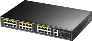 Cudy 24 Port 100M PoE+ Switch + 2 GB Uplink + SFP 300W