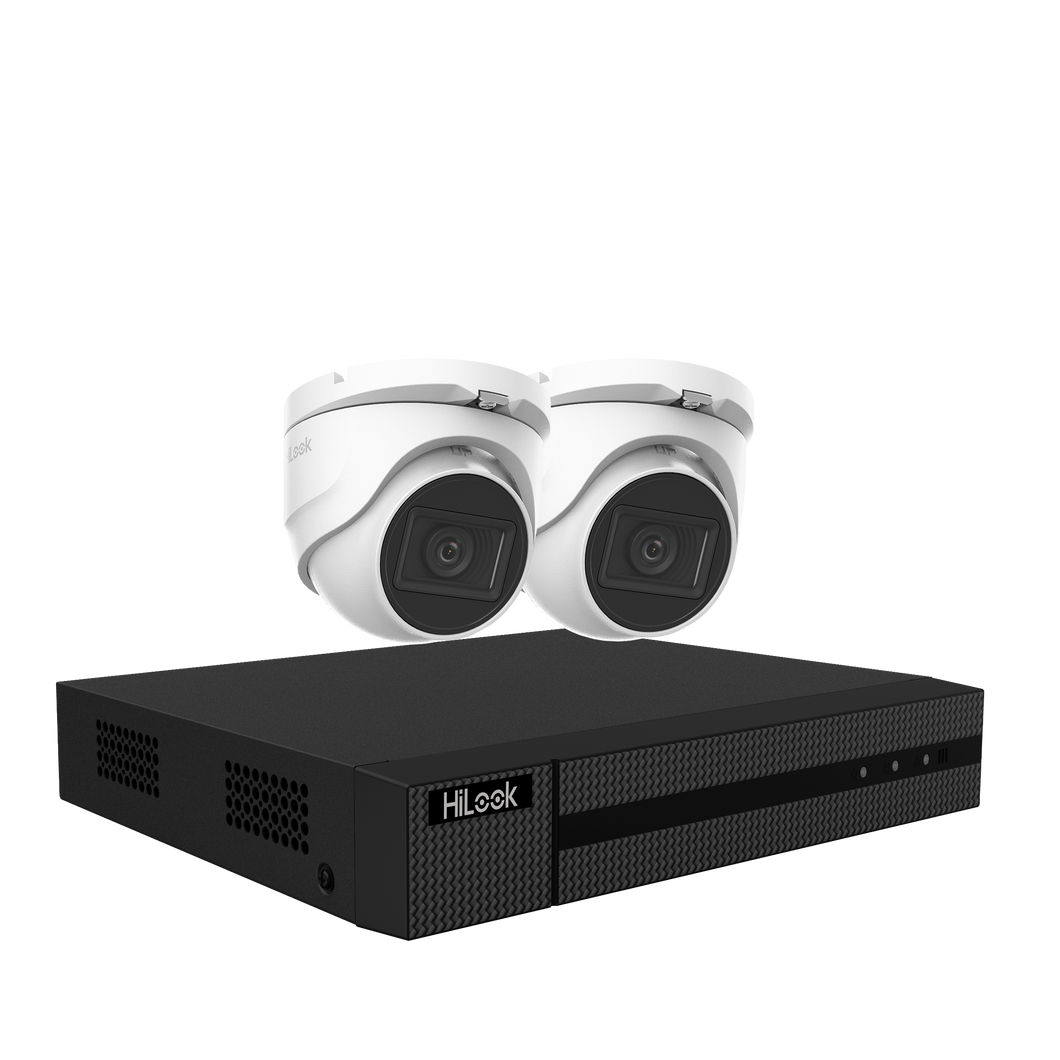 HiLook 2 Camera Kit - 8MP Domes - 1TB HDD