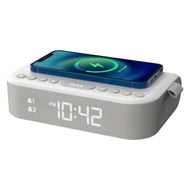 iBox Slumber Bedside Alarm Clock Radio w/ Wireless Charging & Bluetooth