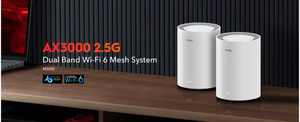 Cudy AX3000 Dual Band 2.5GB Wi-Fi 6 Mesh System (3 Pack)