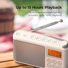Load image into Gallery viewer, iBox Spectrum FM Portable Radio White
