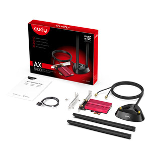 Cudy AX5400 Wi-Fi 6E Bluetooth 5.3 PCI-E Adapter
