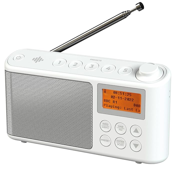 iBox Spectrum FM Portable Radio White