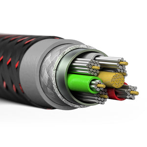 1m Rugged USB-A to Lightning Cable with Kevlar Fiber [MFi-Certified]