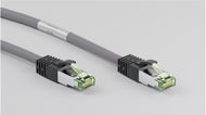 CAT 8.1 patch cable, S / FTP (PiMF), gray, 0.25 m