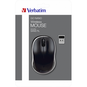 Verbatim wireless Laser Nano Mouse black USB