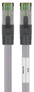 CAT 8.1 patch cable, S / FTP (PiMF), gray, 0.5 m