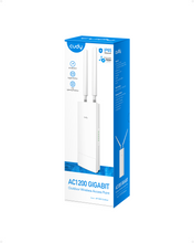 Load image into Gallery viewer, Cudy Outdoor AC1200 Gigabit PoE Wireless Access Point with Mesh (Includes PoE Injector)
