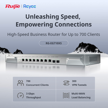 Charger l'image dans la galerie, Reyee 10 Port Cloud Managed Rack Mountable Router / 3Gbps Throughput / 10G SFP+ / 2.5G Ethernet
