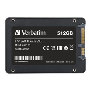 Verbatim 49352 2.5" SSD SATA III 512GB (Vi550 S.3).