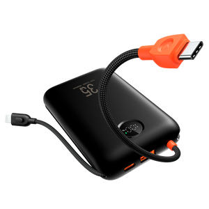 Veger 20,000mAh Powerbank, PD35W, Built In USB-C / Lightning Cables