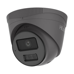 HiLook IP 4MP Hybrid Light Turret Camera with Mic 2.8mm Grey